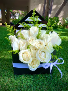 Envelope flores Brancas