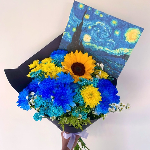 Buquê Noite Estrelada Van Gogh