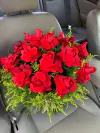 buque com 18 rosas vermelhas