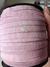 ELÁSTICO CHATO COM LUREX PEROLADO - ROSA BEBÊ