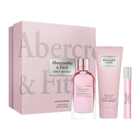SET ABERCROMBIE & FITCH- FIRST INSTINCT /3 PZS DAMA
