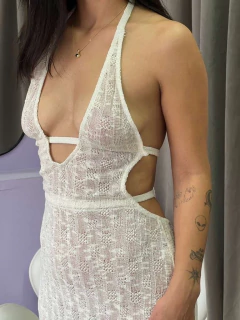 vestido Alessia Blanco - Rabenna Indumentaria