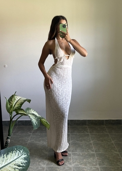 vestido Alessia Blanco - Rabenna Indumentaria