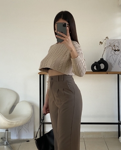 Sweater Cropp Rosa en internet