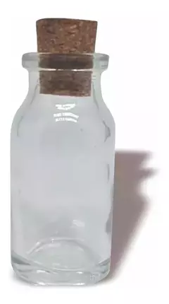 Frasco tipo penicilina, com rolha 10 ML