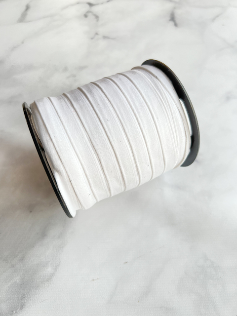 Vaina para aro/ballena 9,5mm blanco POR ROLLO (50 metros)