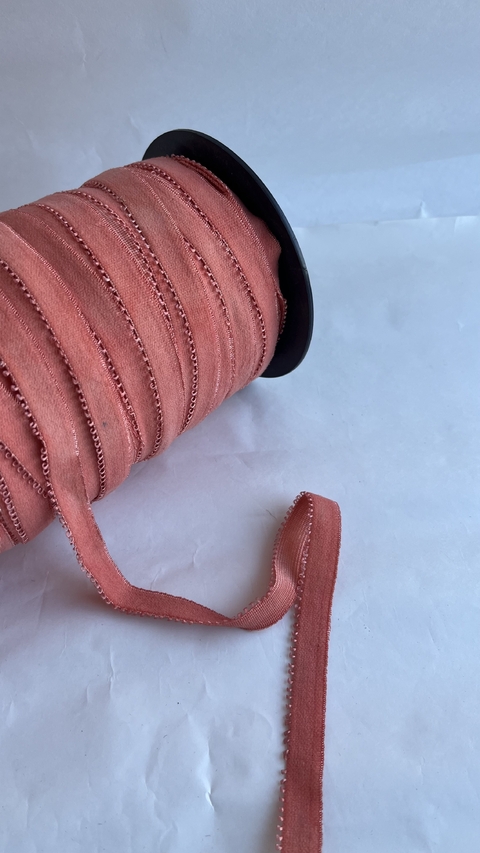 Elástico Bajo Busto 10mm con piquitos Batick Salmon