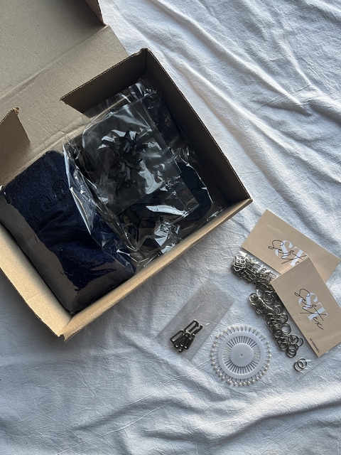 Pack Senior n°1 puntilla lisa azul noche