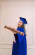 Imagem do Beca para formatura infantil tradicional vermelha completa