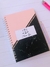 Agenda Permanente Mármore Peto/Rosa - Segredos da Kamila - Papelaria Personalizada 
