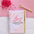 Caderno Mármore Rosa A5