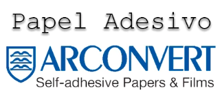 Papel OFFSET ADESIVO ARCONVERT branco FOSCO 100 folhas A4