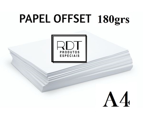 PAPEL OFFSET 180g A4 PACOTE 1000 FOLHAS