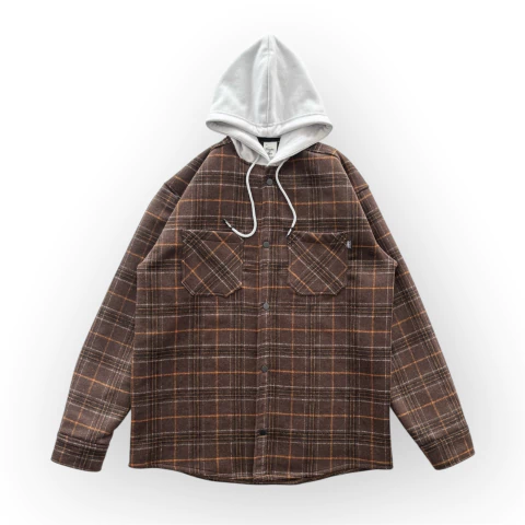 CHAQUETA LEÑADORA PAÑO CAFE