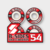 RUEDAS BSS 54MM BASEBALL ROJO
