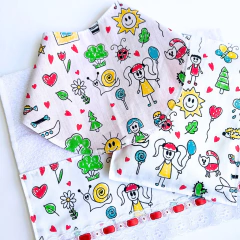 Enxoval Bebê Essencial: Babador Bandana, Toalhinha e Almofada de Ervas