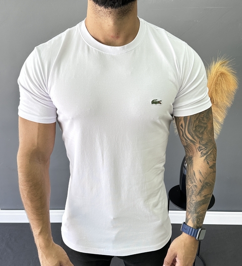 CAMISETA BÁSICA LACOSTE BRANCA