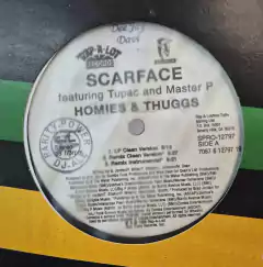 LP SCARFACE FEAT. TUPAC AND MASTER P - HOMIES & THUGGS (SINGLE 12") - comprar online