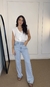 CALÇA JEANS CLARO WIDE LEG AJ - comprar online