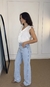 CALÇA JEANS CLARO WIDE LEG AJ - loja online