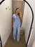 CONJUNTO BLUSA TRANSPASSADA/CALÇA ALFAIATARIA QT - loja online