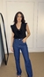 CALÇA JEANS ESCURO WIDE LEG AJ - comprar online