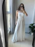 VESTIDO POÁS DECOTE RETO AL