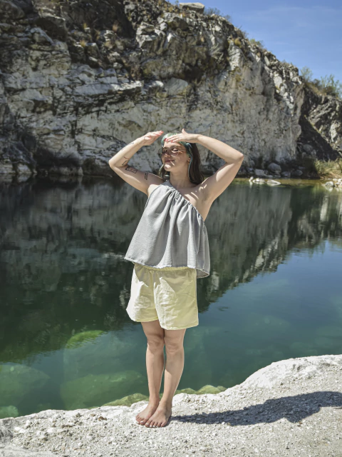 MUSCULOSA CARTAGENA GRIS PERLA - comprar online