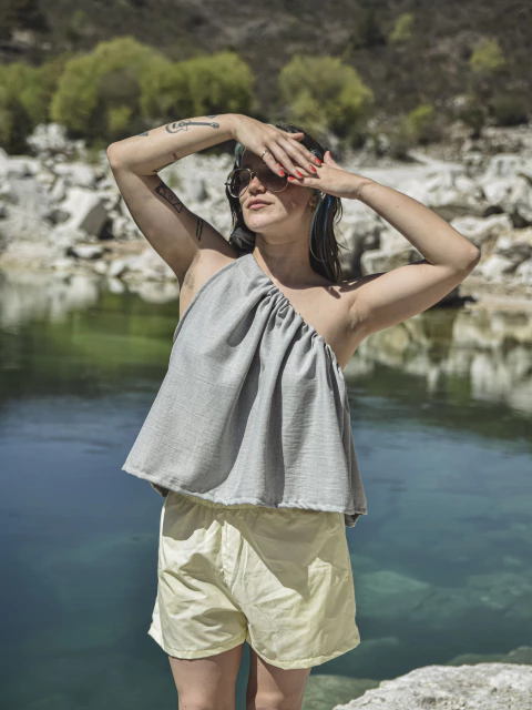 SHORT CAPRI RAYADO BG - (copia) - (copia) - buy online