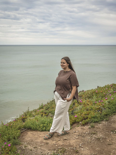 PANT WIDE CRETA BLANCO - comprar online