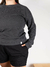 BUZO FORMENTERA RAGLAN NEGRO MELANGE - comprar online