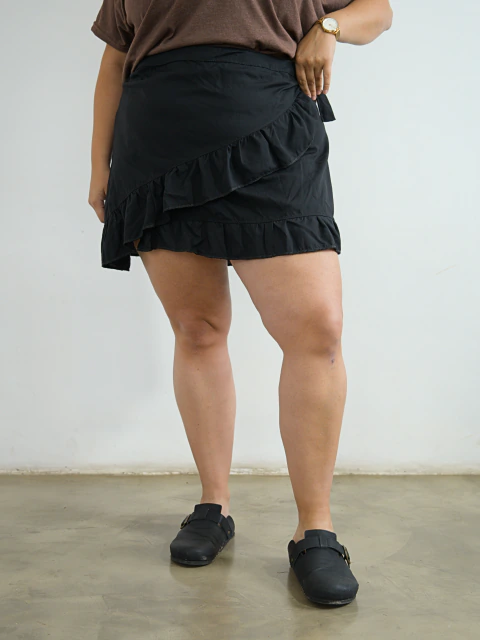 FALDA AMALFI NEGRA FIBRANA