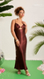 Vestido midi acetinado na internet