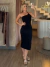 Vestido midi um ombro - comprar online