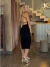Vestido midi um ombro na internet