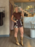 Shorts saia cow print