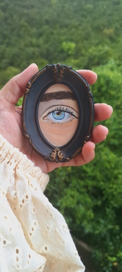Mini pintura olho azul - comprar online