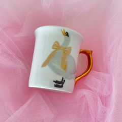 Caneca cisne festivo