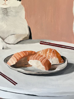 Gatinhos comedores de sushi (niguiri) - Isabela Leão