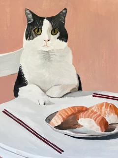 Gatinhos comedores de sushi (niguiri) - loja online