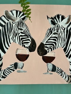 Zebras tomadoras de vinho na internet