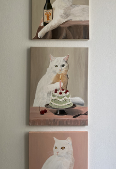 Gato aniversariante - Isabela Leão