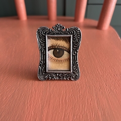 Pintura pequena olho castanho