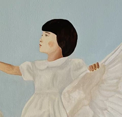 A menina e a leveza do voo - tela grande - loja online