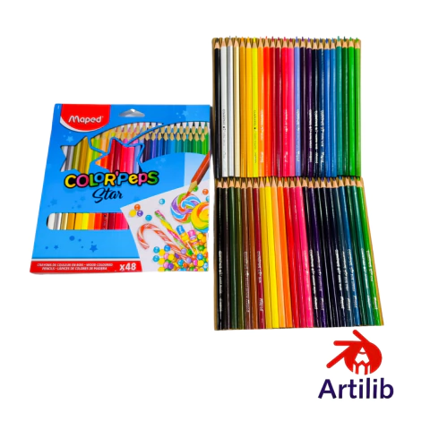 Lapices x48 largo MAPED clasicos