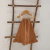 VESTIDO GASA VOLADOS CARAMELO