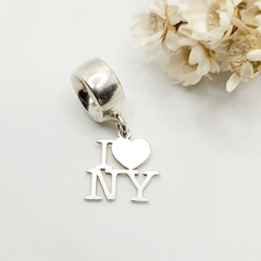 Berloque I Love NY Prata 925