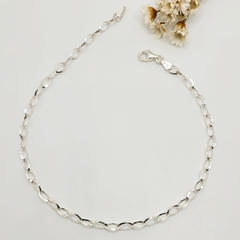 Tornolezeira Elo Oval 25cm Prata 925