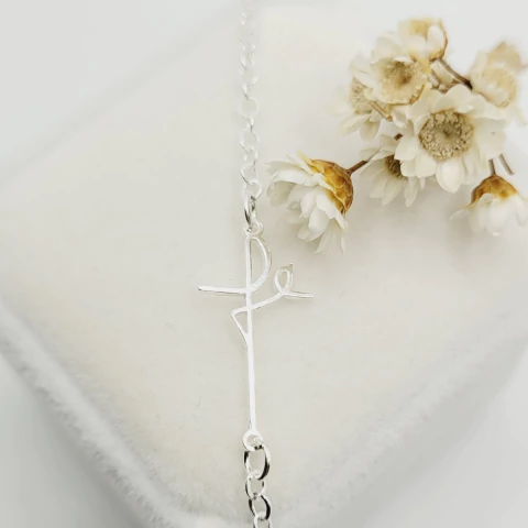 Pulseira Fé 18cm Prata 925 - comprar online