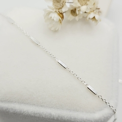 Corrente Cartier Chapinhas 45cm Prata 925